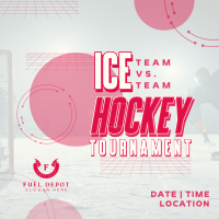 Sporty Ice Hockey Tournament Instagram Post Image Preview