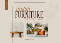 Stylish Furniture Store Postcard