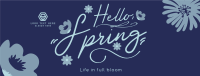 Hello Spring Greeting Facebook Cover Design