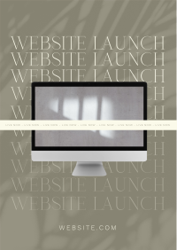 Minimalist Website Launch Flyer