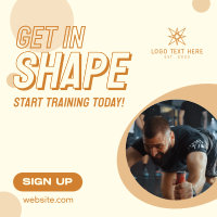 Training Fitness Gym Instagram Post Design