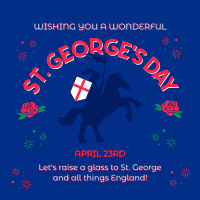 St. George's Day Instagram Post example 1
