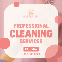 Professional Cleaning Services Instagram Post Design