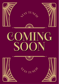 Coming Soon Art Deco Flyer