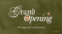 Elegant Grand Opening Facebook Event Cover Design