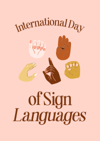 International Sign Day Poster