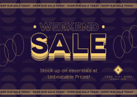 Agnostic Weekend Sale Postcard