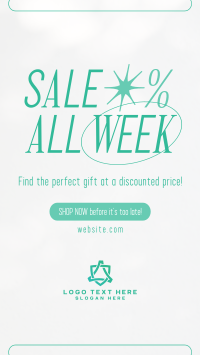 Minimalist Week Sale Instagram Story Design