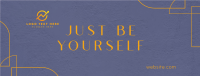 Be Yourself Facebook Cover