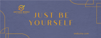 Be Yourself Facebook Cover Image Preview