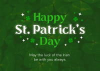 Sparkly St. Patrick's Postcard Design