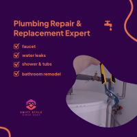 Plumbing Repair Service Instagram Post