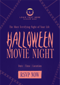 Halloween Movie Night Poster