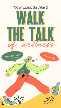 Walk Wellness Podcast TikTok Video