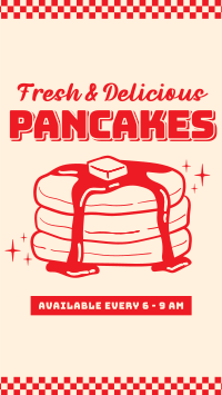 Retro Pancakes Facebook Story