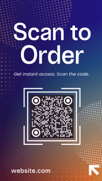 Scan to Order Instagram Reel Design