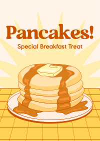 Retro Pancake Breakfast Poster