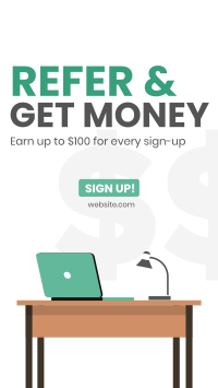 Refer And Get Money Instagram Story