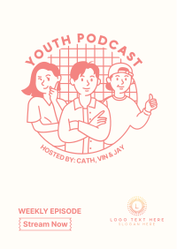 Youth Podcast Flyer