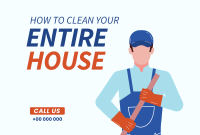 Janitorial Cleaning Pinterest Cover Design