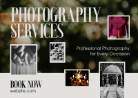 Sophisticated Photography Services Postcard Design