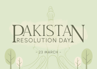 Pakistan Day Landmark Postcard