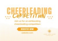 Cheerleading  Competition Details Postcard