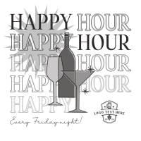 Cocktail Happy Hour T-shirt