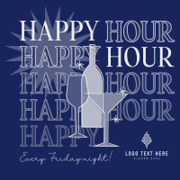 Cocktail Happy Hour T-shirt Image Preview