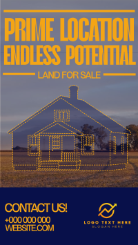 Minimalist Land For Sale Facebook Story