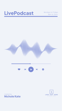 Podcast Waveform Instagram Story