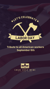 Labor Day Badge Instagram Story