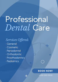 Professional Dental Care Services Poster