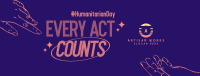 Handdrawn Humanitarian Day Facebook Cover Image Preview