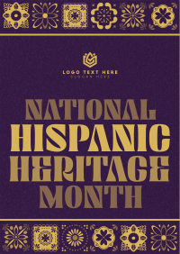 Hispanic Heritage Month Tiles Flyer