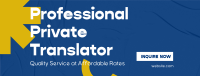 Professional Private Translator Facebook Cover