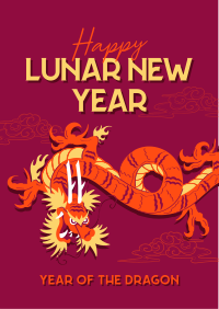 Lunar Year Chinese Dragon Flyer