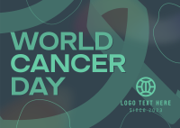 Gradient World Cancer Day Postcard