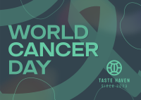 Gradient World Cancer Day Postcard