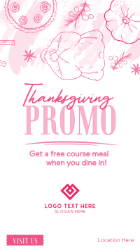 Hey it's Thanksgiving Promo Instagram Story