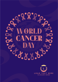 Cancer Day Ribbon Flyer