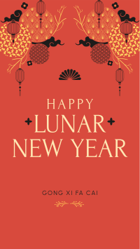 Beautiful Ornamental Lunar New Year Instagram Story