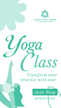 Trendy Yoga Class Instagram Reel Image Preview