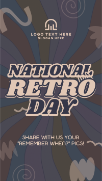 Swirly Retro Day Facebook Story