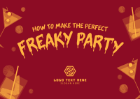 Freaky Party Postcard