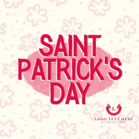 St. Patrick's Clover Linkedin Post Design