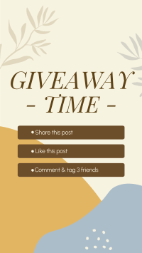 Organic Leaves Giveaway Mechanics TikTok Video