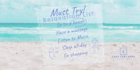 Beach Relaxation List Twitter Post