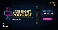 Late Night Podcast Facebook Ad