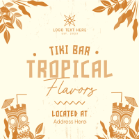 At the Tiki Bar Instagram Post Design